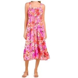 RACHEL PARCELL MULTI FLORAL DRESS
